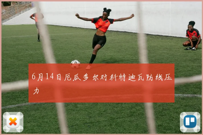 6月14日厄瓜多尔对科特迪瓦防线压力